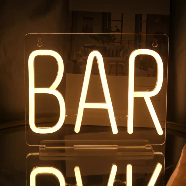 bar sign stand